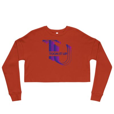 Toon It Up Crop Sweatshirt