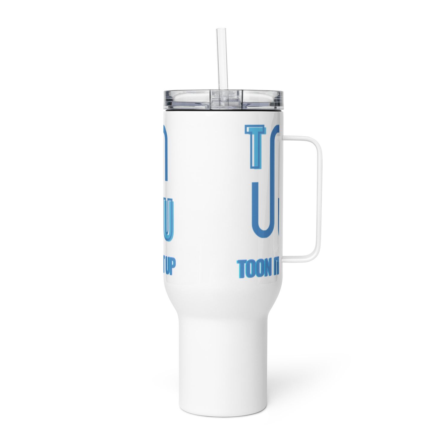 Toon It Up Travel mug with a handle