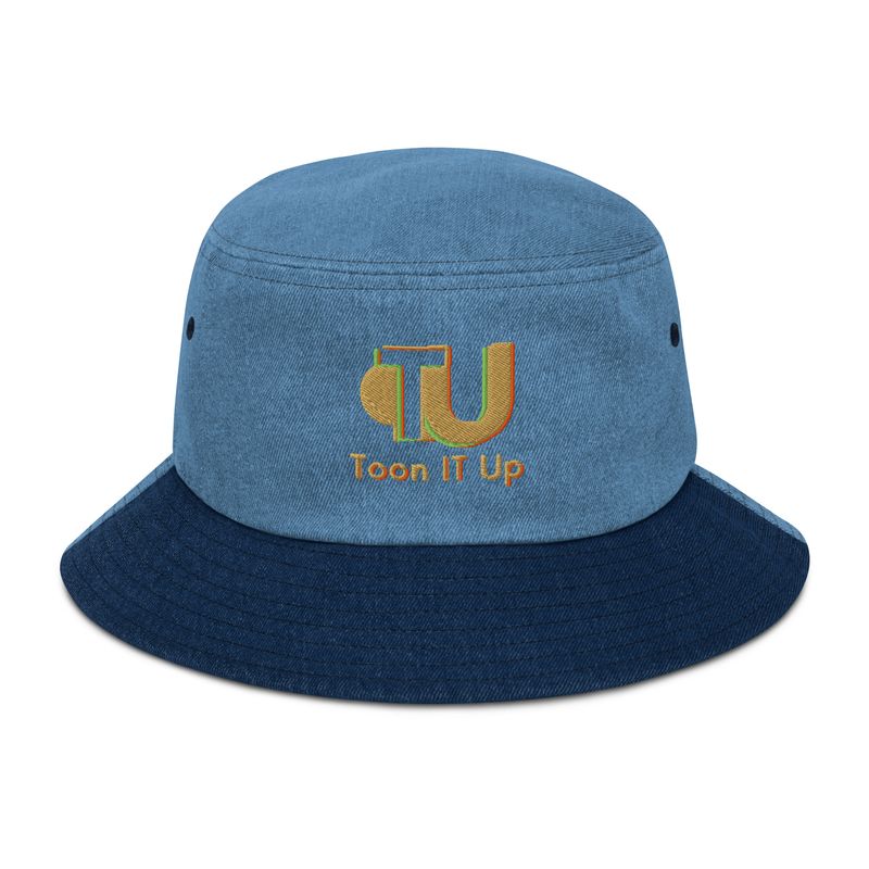 Toon It Up Denim bucket hat