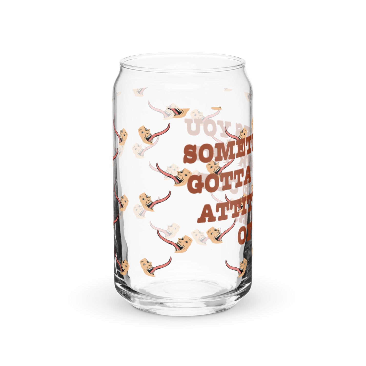 Lick The Attitude Can-shaped glass