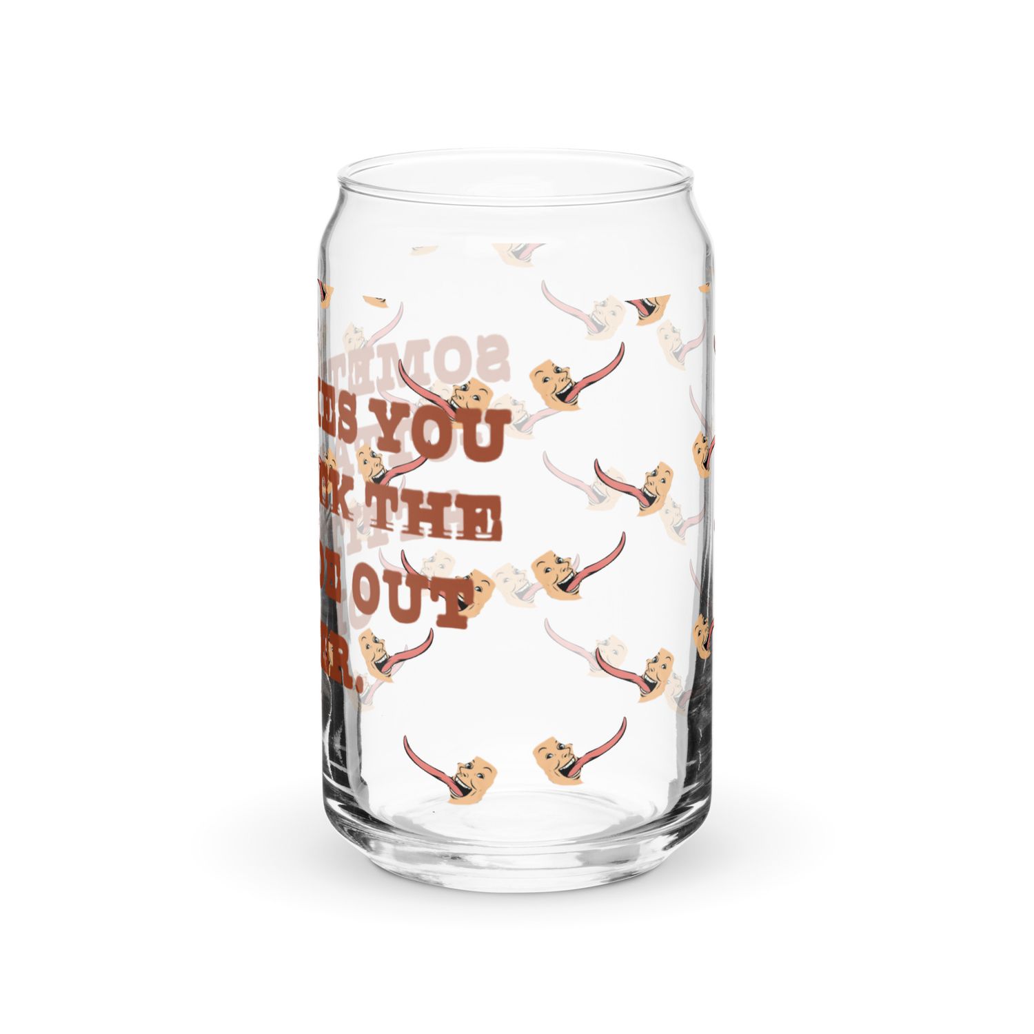 Lick The Attitude Can-shaped glass