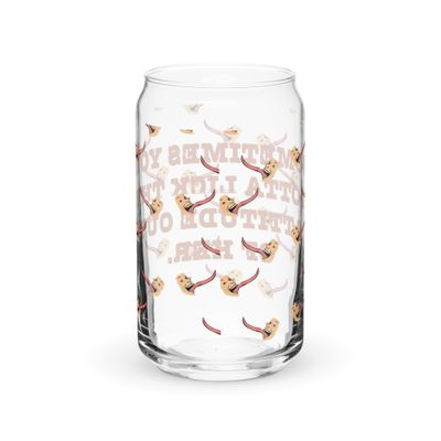 Lick The Attitude Can-shaped glass