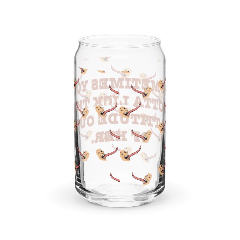 Lick The Attitude Can-shaped glass