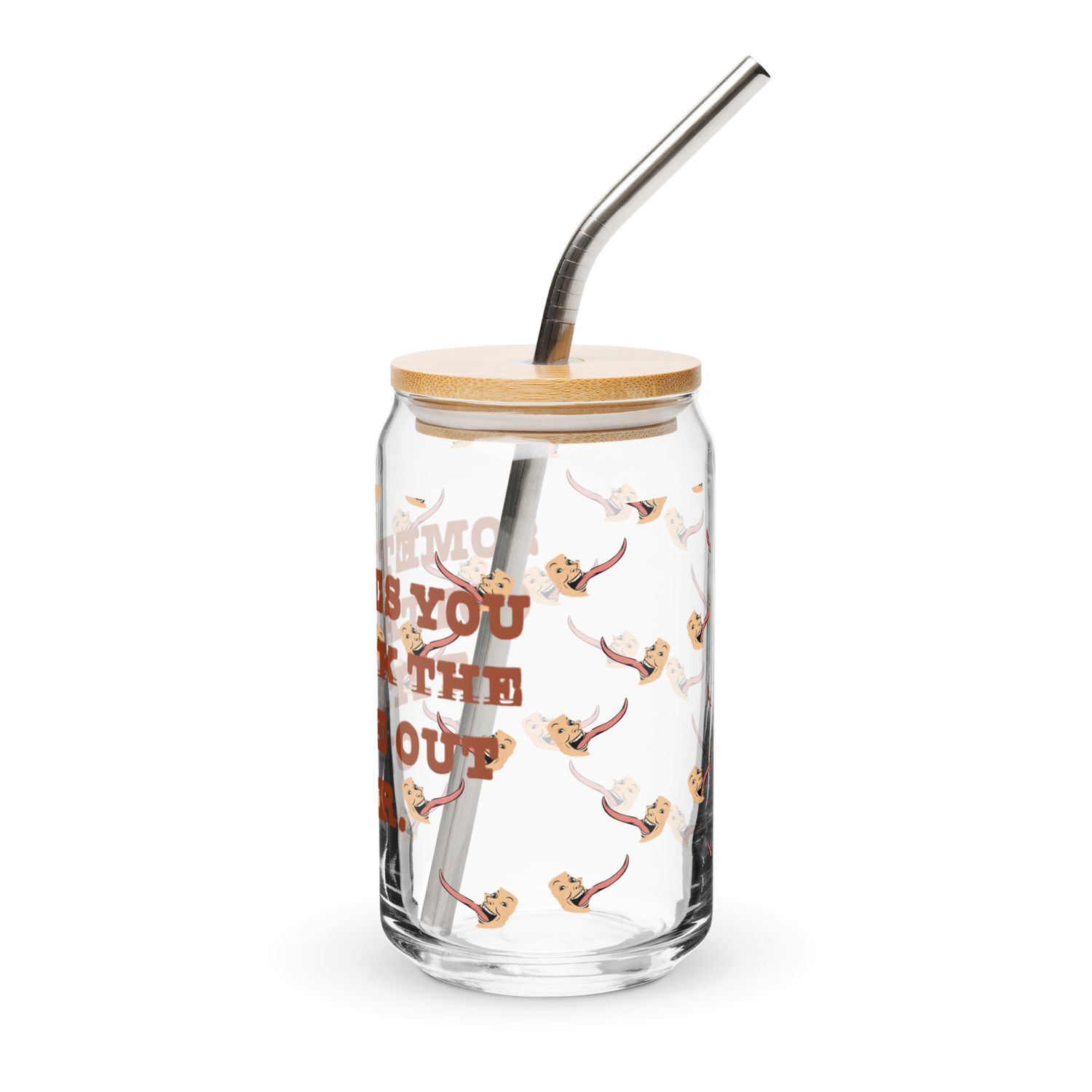 Lick The Attitude Can-shaped glass
