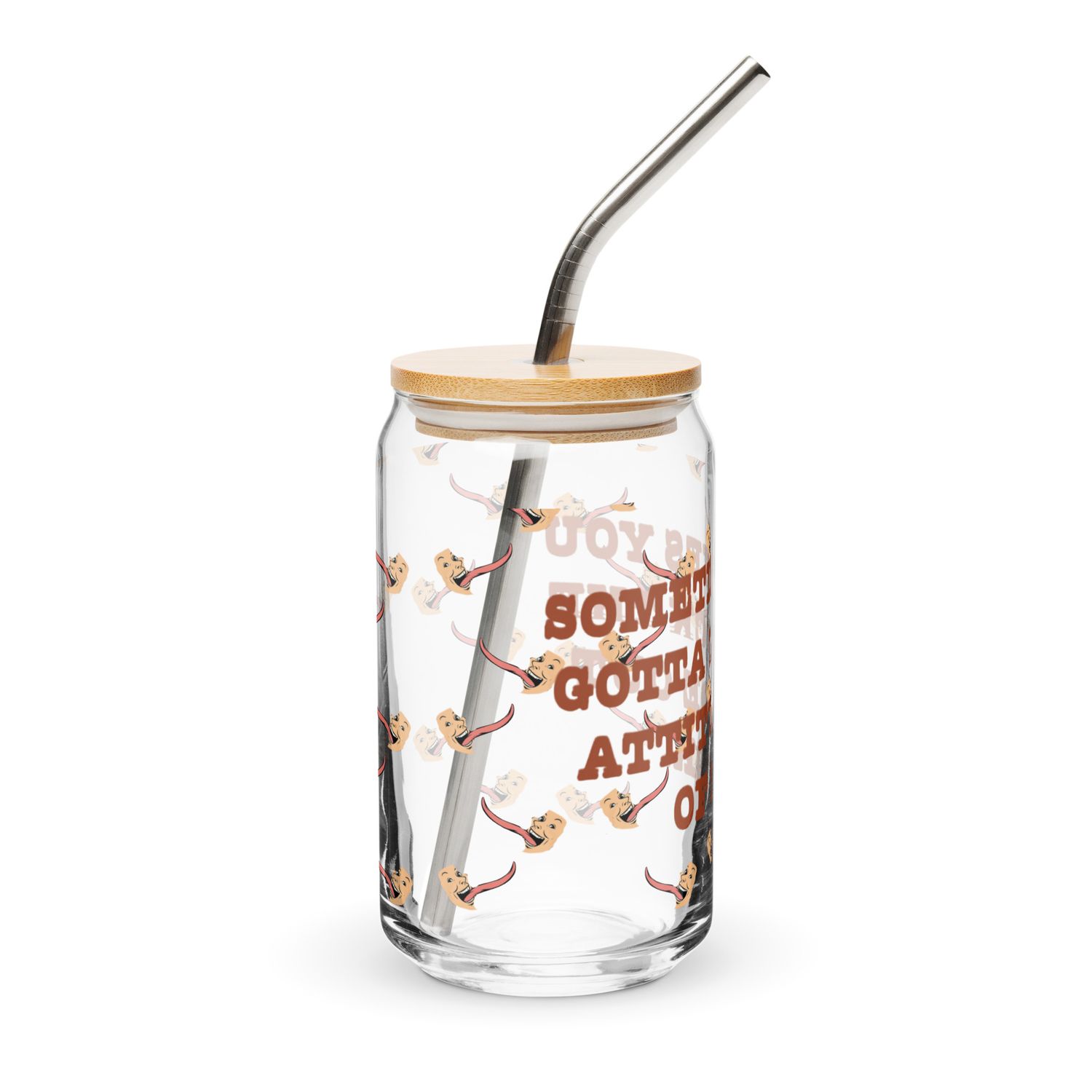 Lick The Attitude Can-shaped glass
