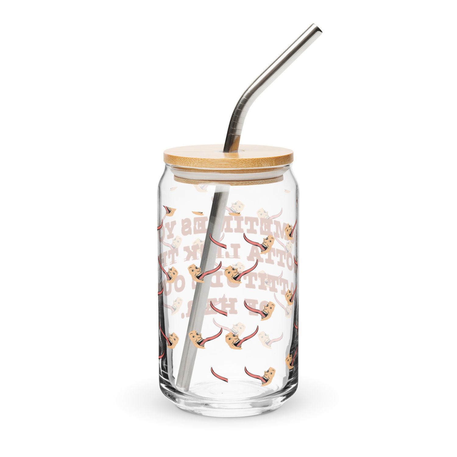 Lick The Attitude Can-shaped glass
