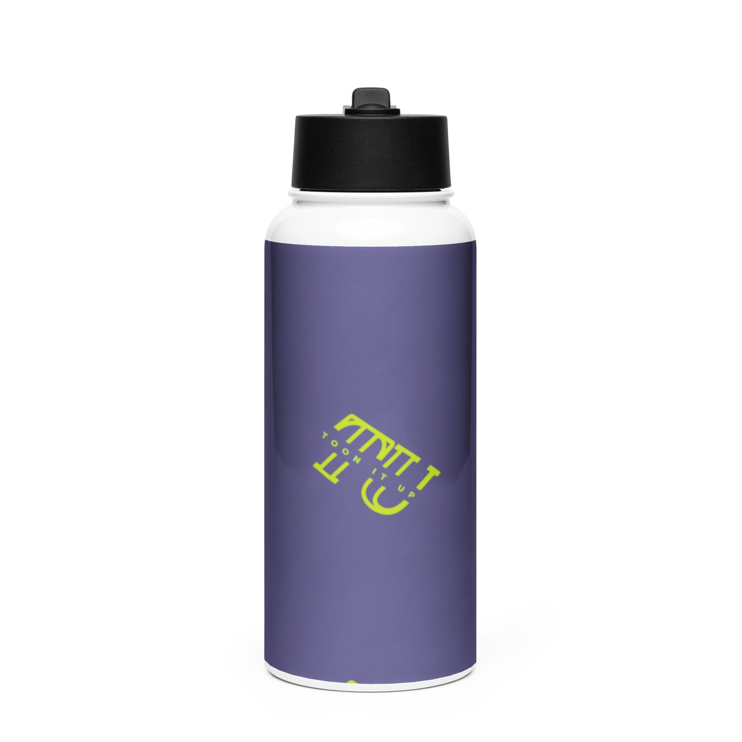Toon It Up Stainless steel water bottle with a straw lid