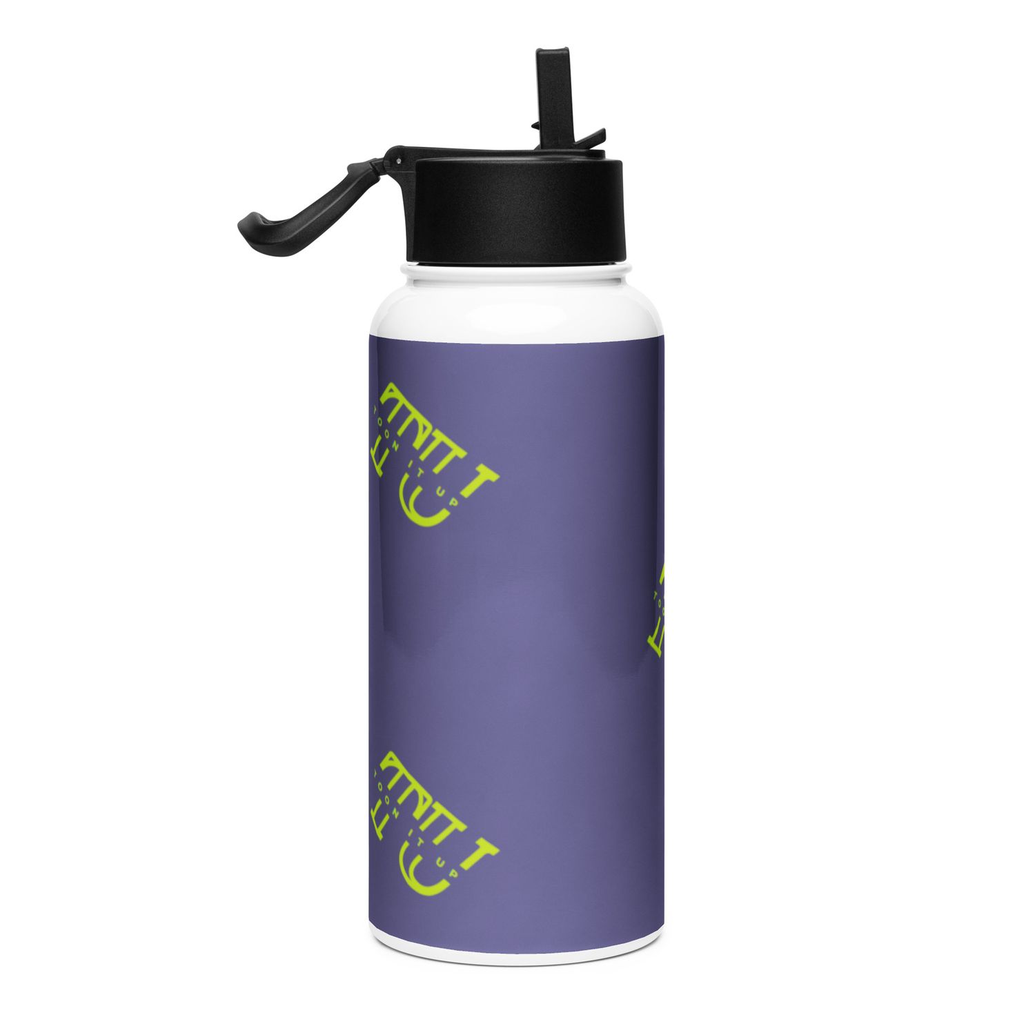 Toon It Up Stainless steel water bottle with a straw lid