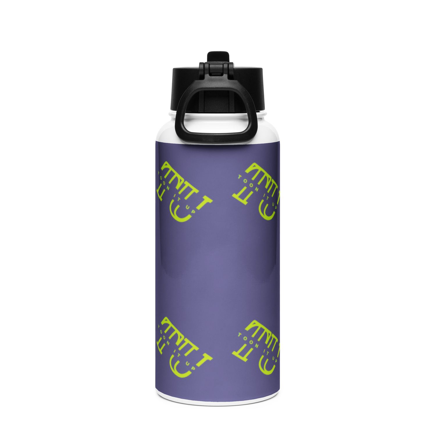 Toon It Up Stainless steel water bottle with a straw lid