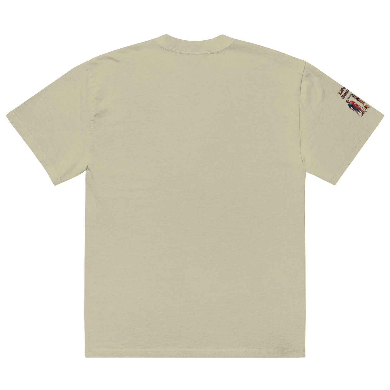 Life&#39;s A Journey Oversized faded t-shirt