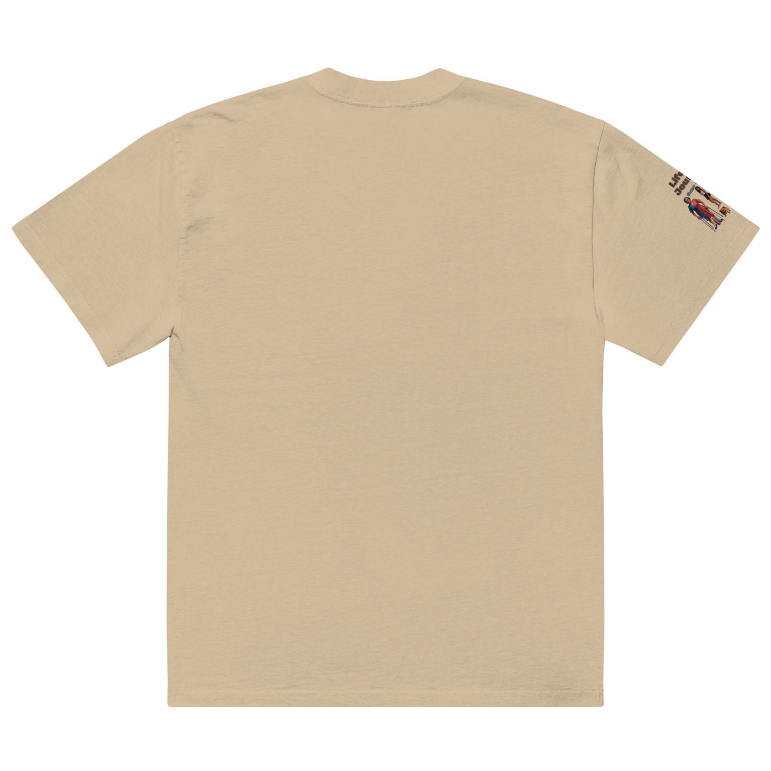 Life&#39;s A Journey Oversized faded t-shirt