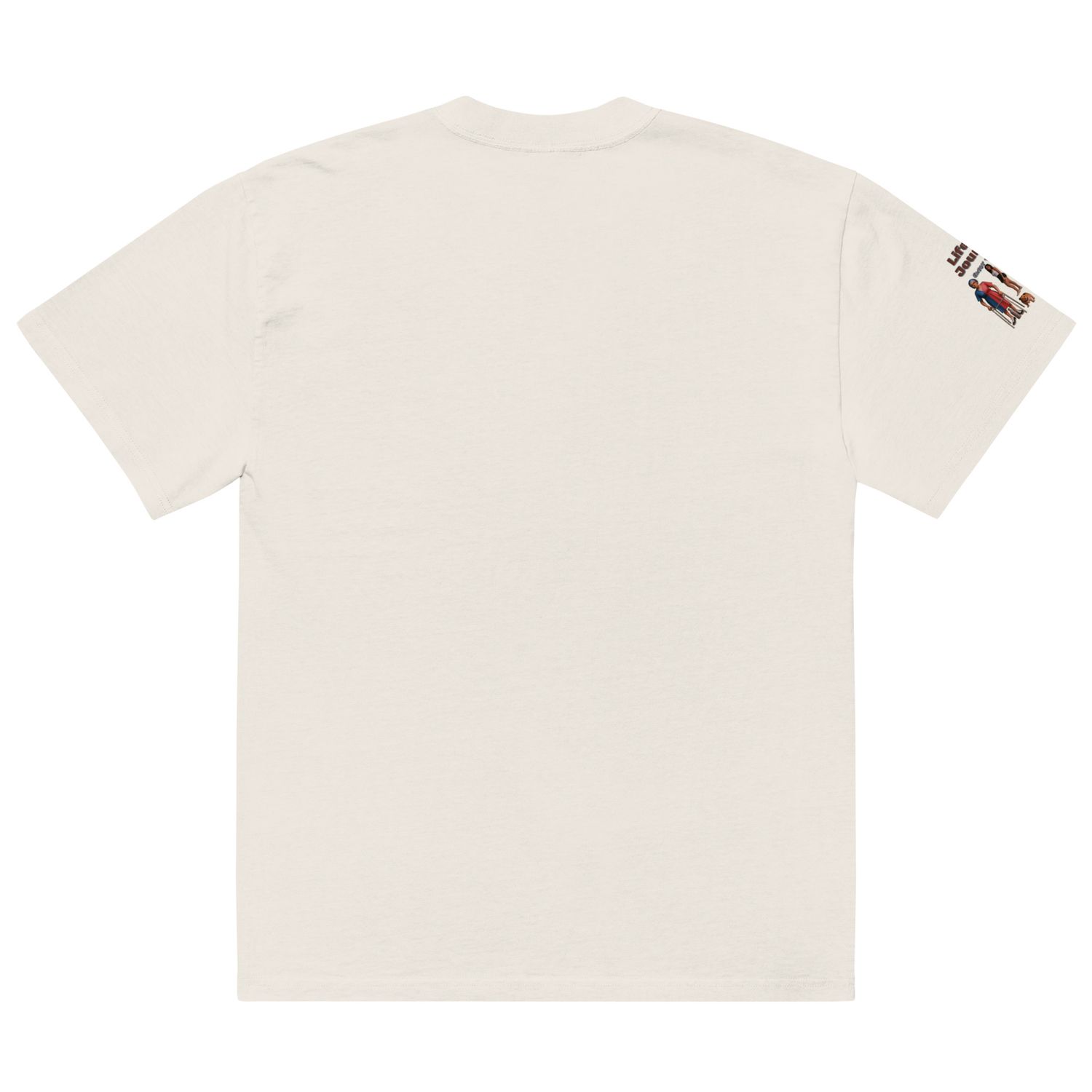 Life&#39;s A Journey Oversized faded t-shirt