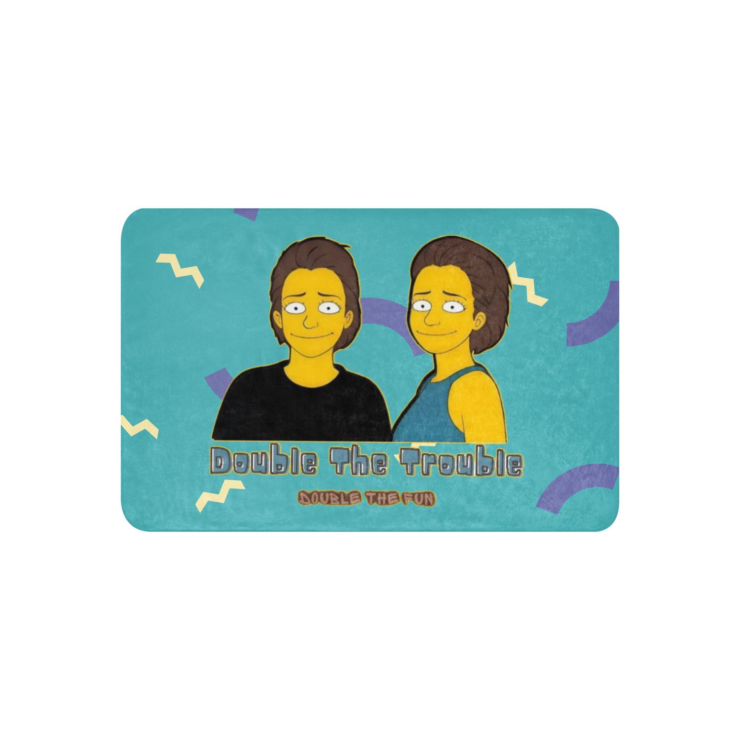 Double Trouble Sherpa blanket