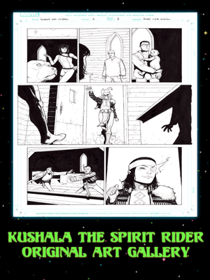 Kushala The Spirit Rider Original Comic Art