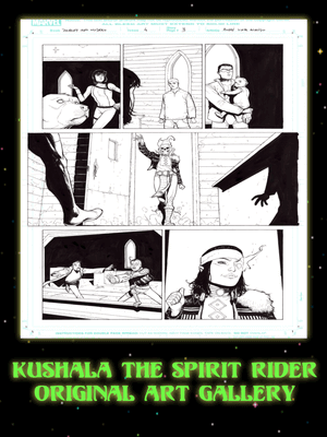 Kushala The Spirit Rider Original Comic Art