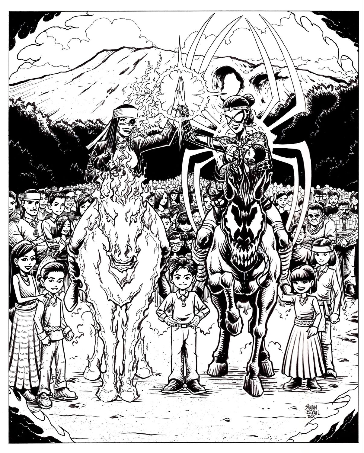 Spirit Rider and Spider-Weaver Rescuing Indigenous Peoples Enslaved In The San Luis Valley of Colorado