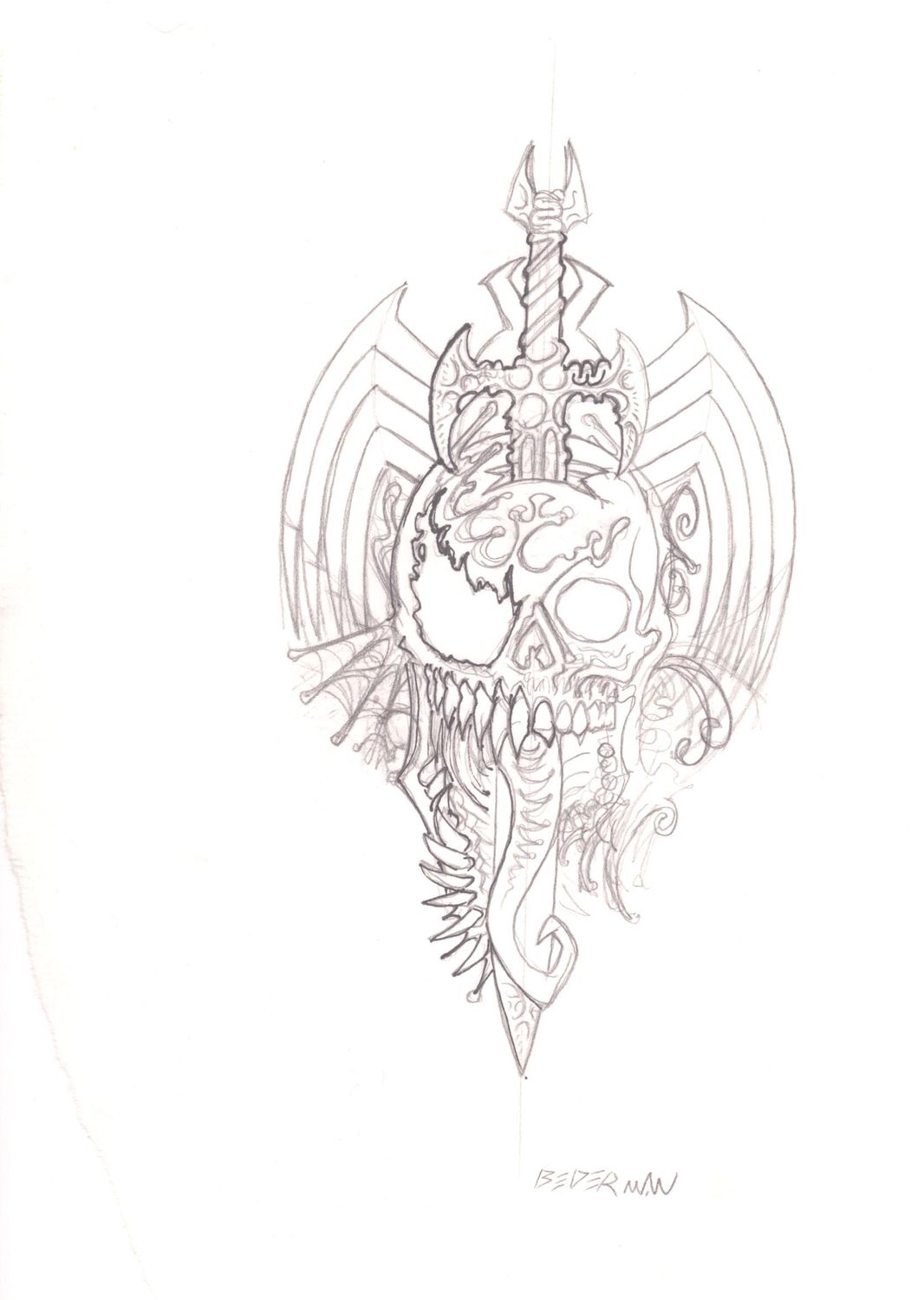 King In Black Issue 1 Cover Sketch