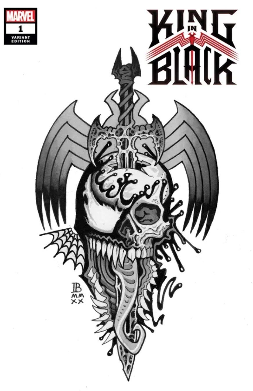 King In Black Issue 1 Cover Sketch