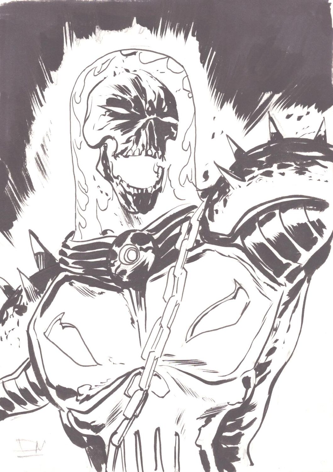 Cosmic Ghost Rider Sketch Card 1 (2020)