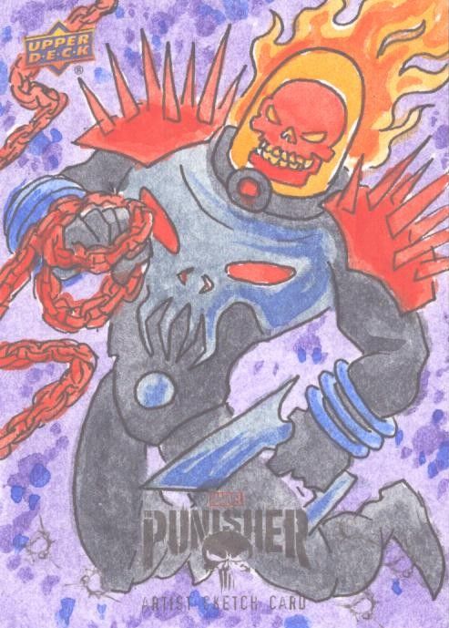 Cosmic Ghost Rider Sketch Card 1