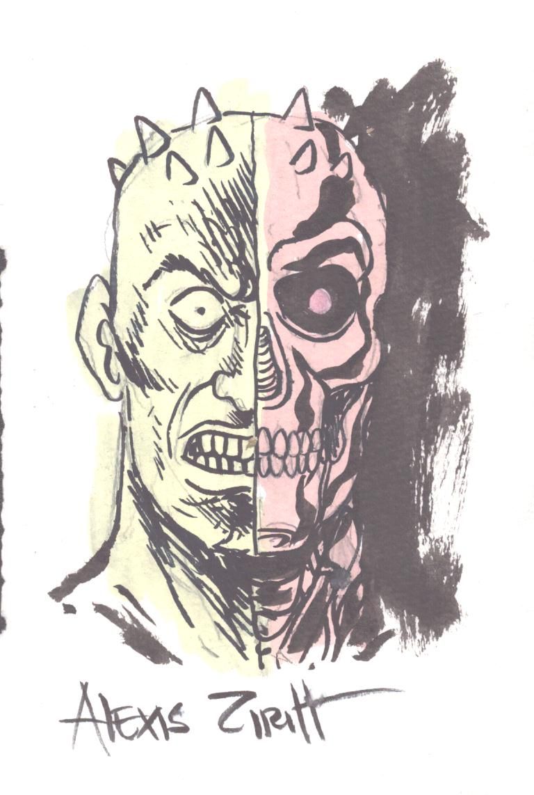 Night Hunters Sketch Card 1