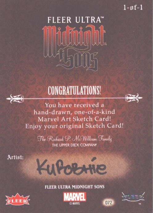 Kushala The Spirit Rider Sketch Card 1