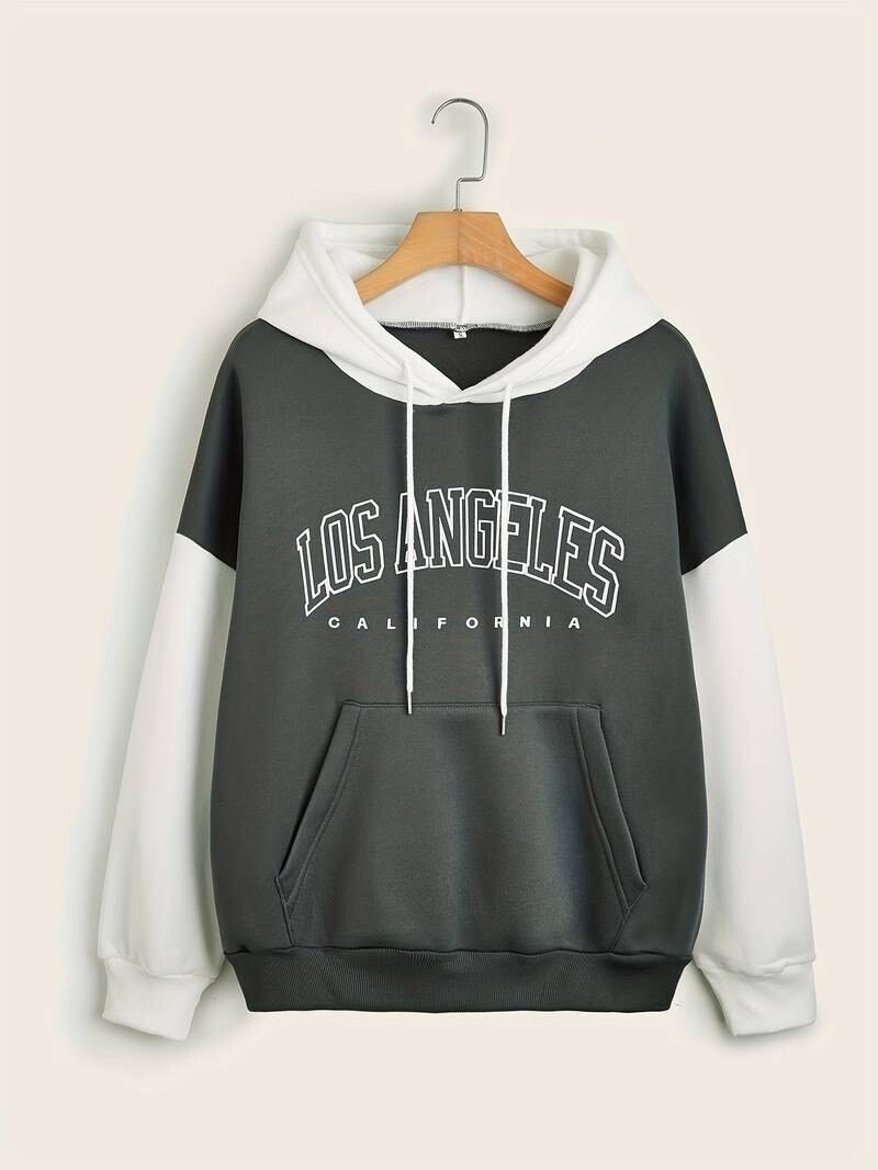Zelen los angeles pulover izdelan je iz zelo dobrega materiala
