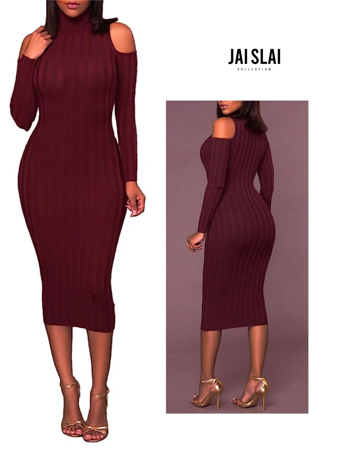 Cold Shoulder Sweater Dress