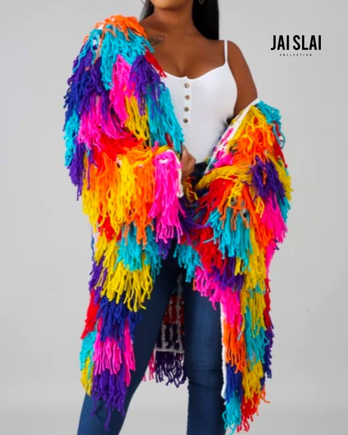 Color Crazy Shag Cardigan