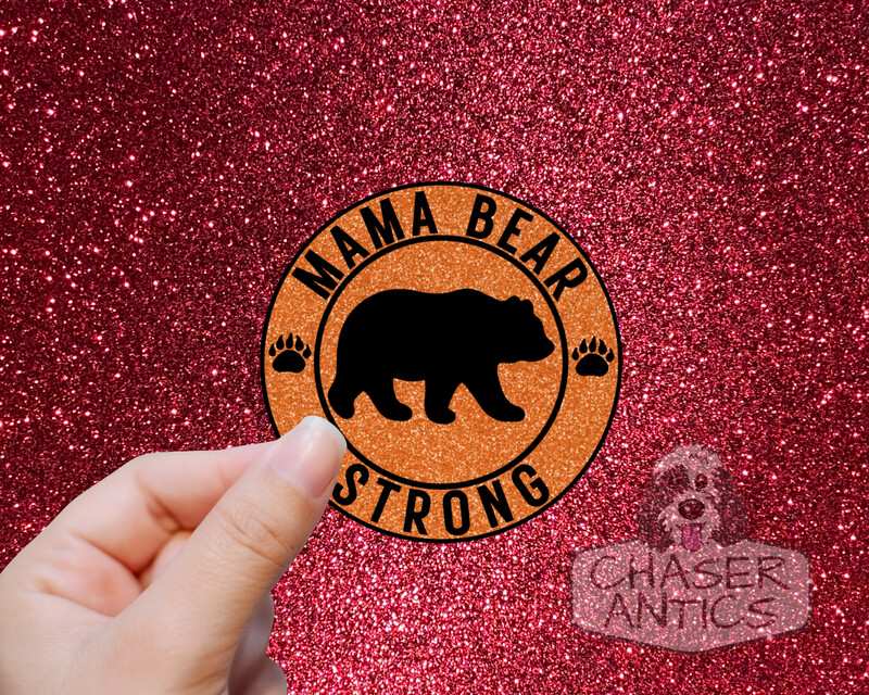 Circle Mama Bear Strong Sticker