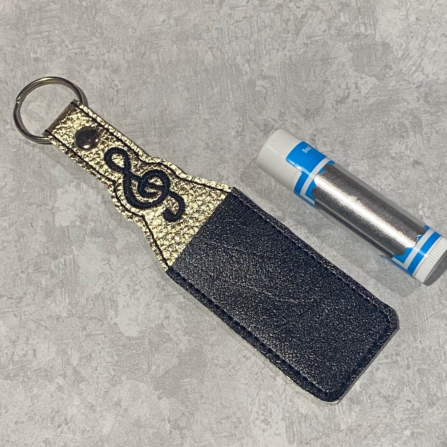 Treble Clef Chapstick Holder