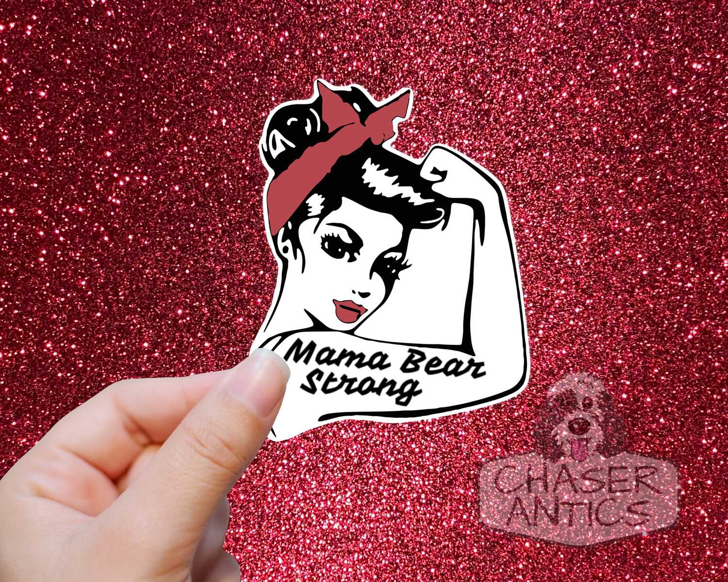 Rosie Mama Bear Strong Sticker
