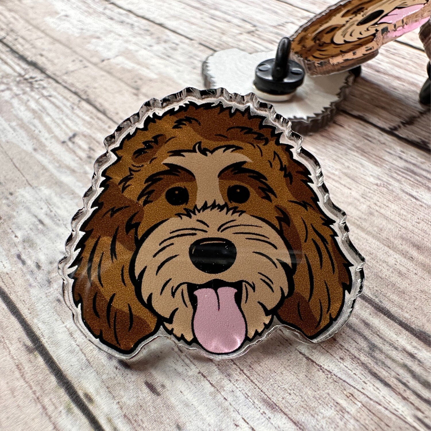 Doodle Pin (#36) | Acrylic | 1.5 inch