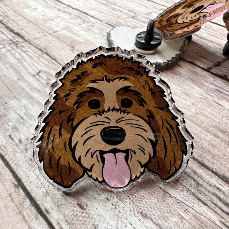 Doodle Pin (#36) | Acrylic | 1.5 inch