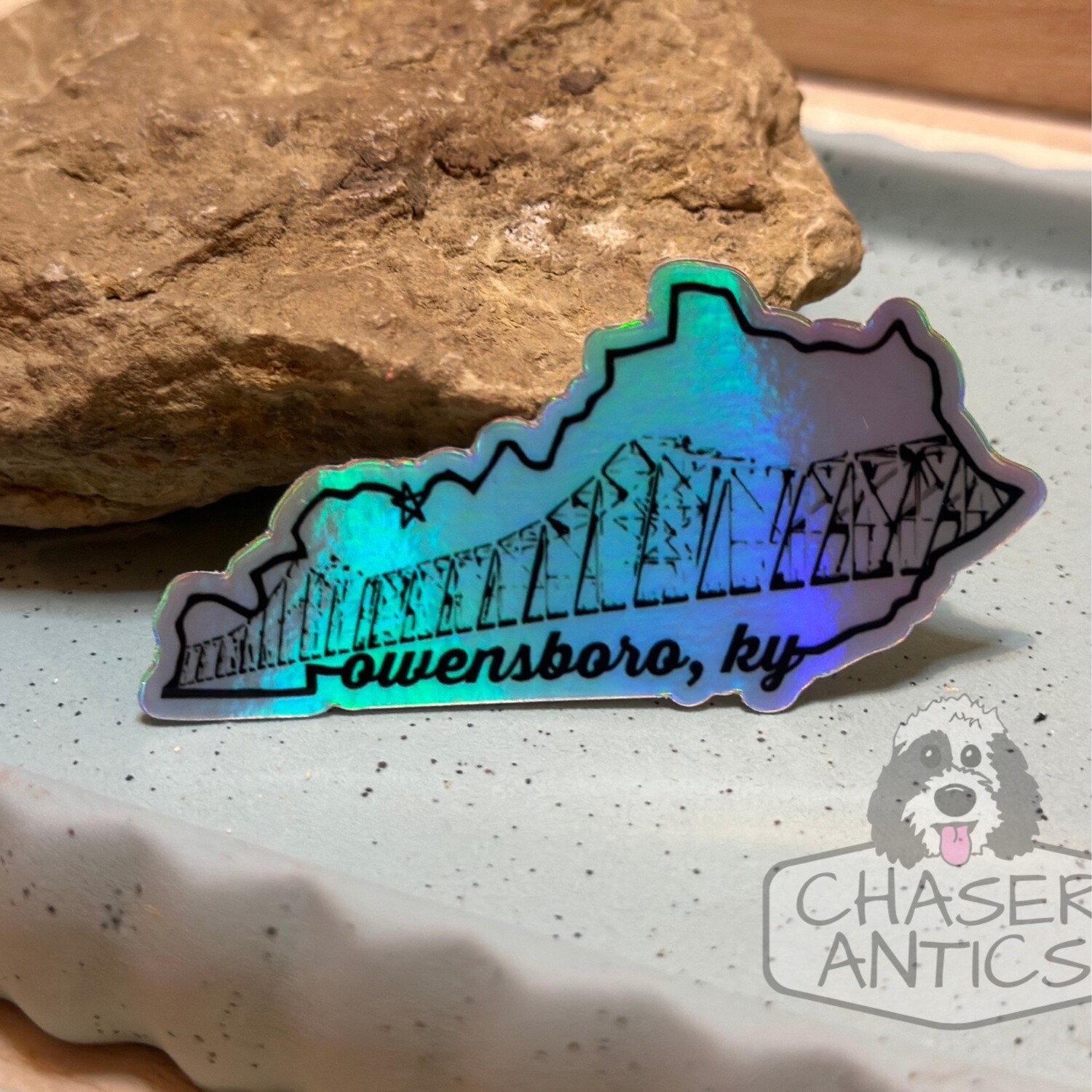 Owensboro Kentucky Sticker | 3 inches | Holographic