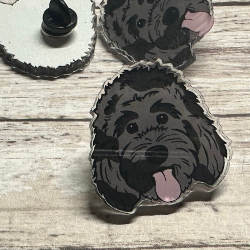 Doodle Pin (#37) | Acrylic | 1.5 inch