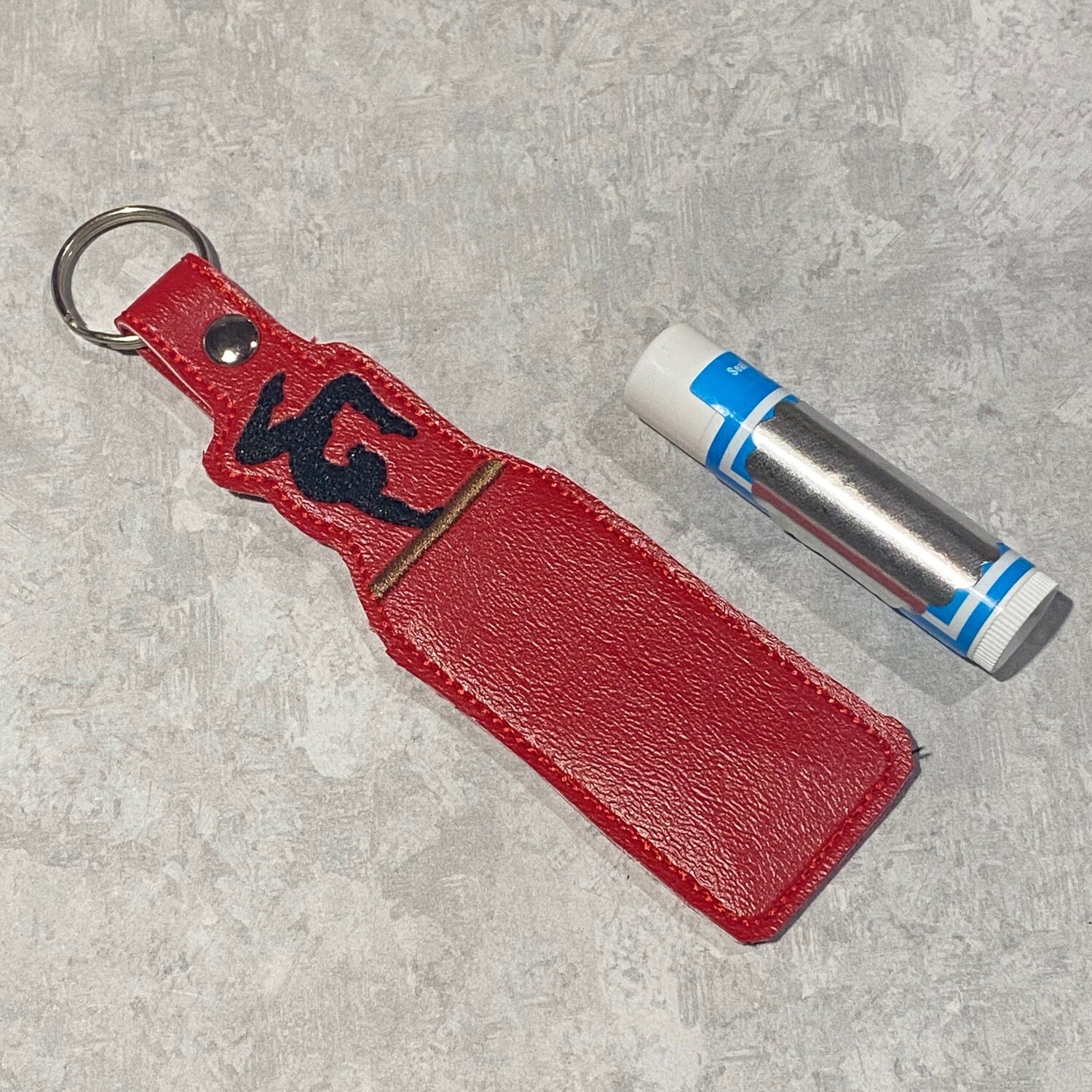Red Gymnast Chapstick Holder