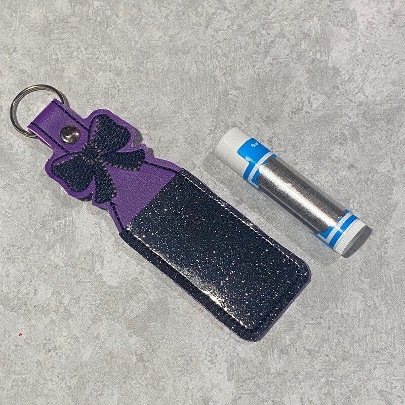 Purple &amp; Black Bow CH