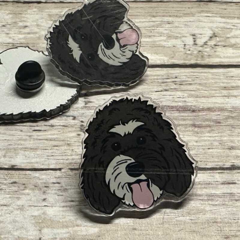 Doodle Pin (#11) | Acrylic | 1.5 inch