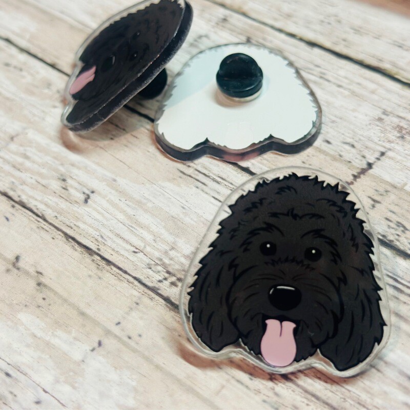 Doodle Pin (#6) | Acrylic | 1.5 inch