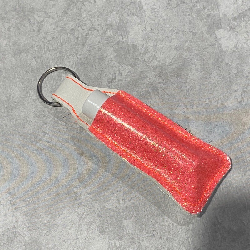 White &amp; Coral Glitter CH