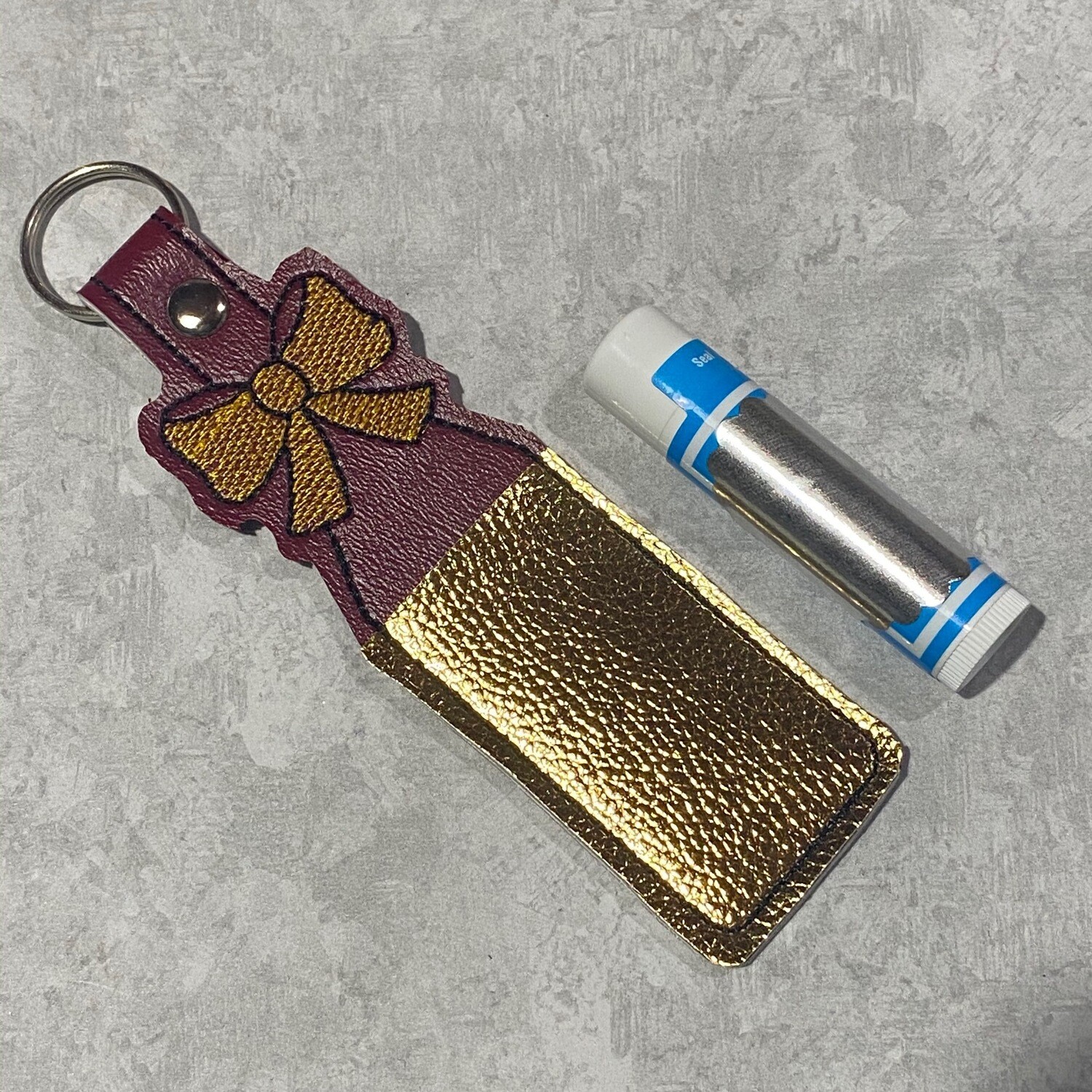 Maroon &amp; Gold Bow CH