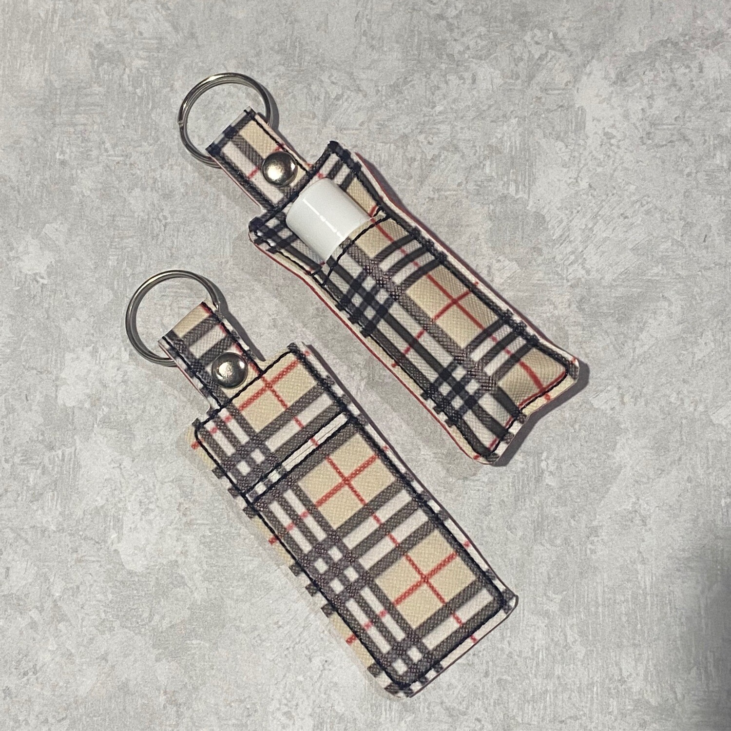 Plaid Chapstick Holder