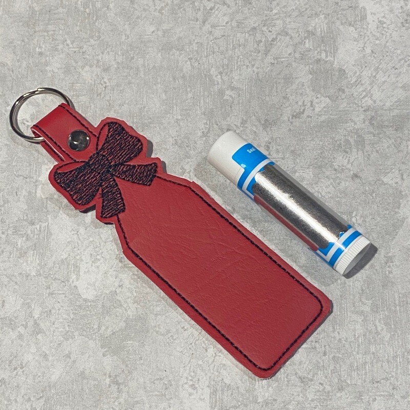 Matte Red &amp; Black Bow CH