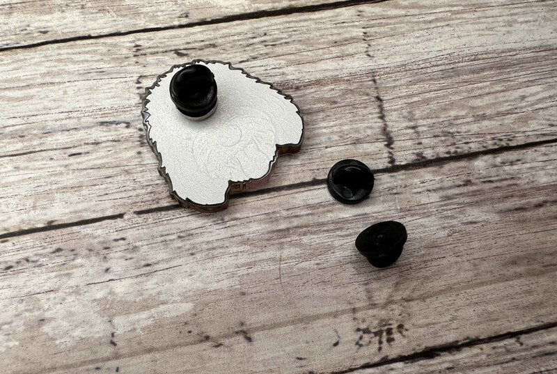 Rubber Pin Back