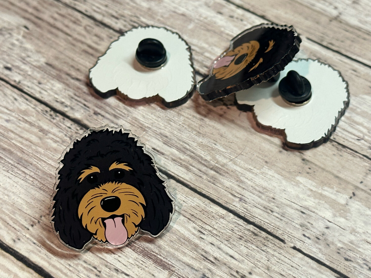 Doodle Pin (#15) | Acrylic | 1.5 inch