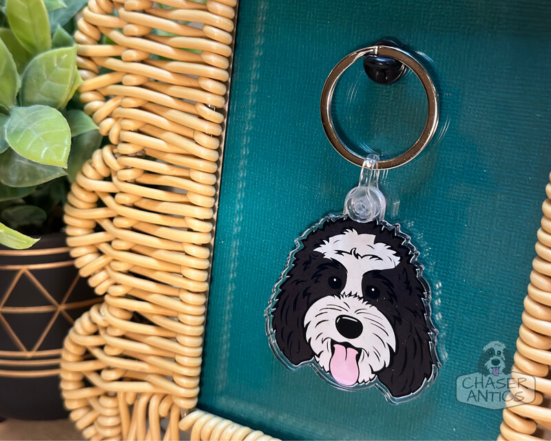 Acrylic Doodle Keychain | (#20)