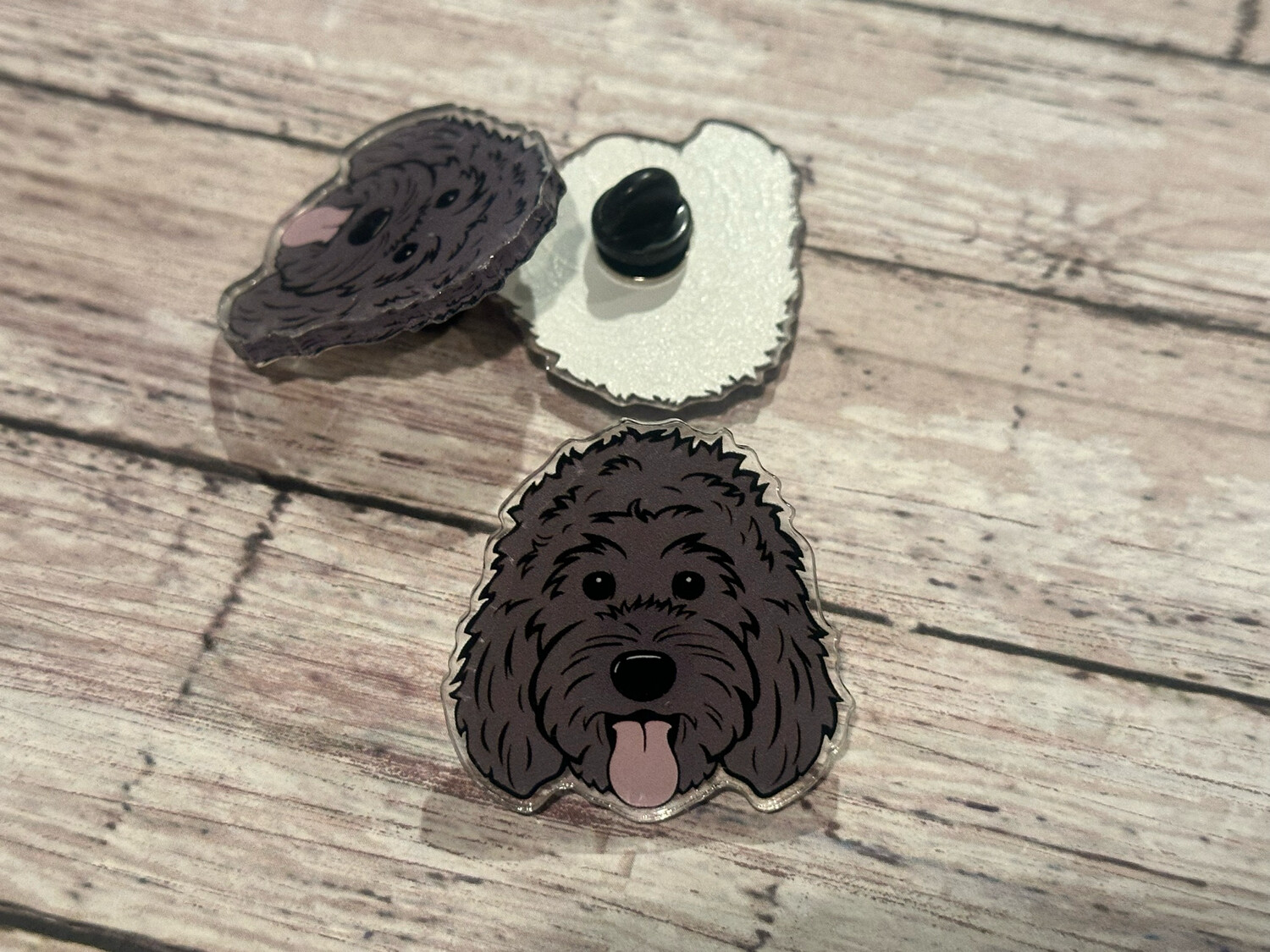 Doodle Pin (#5) | Acrylic | 1.5 inch