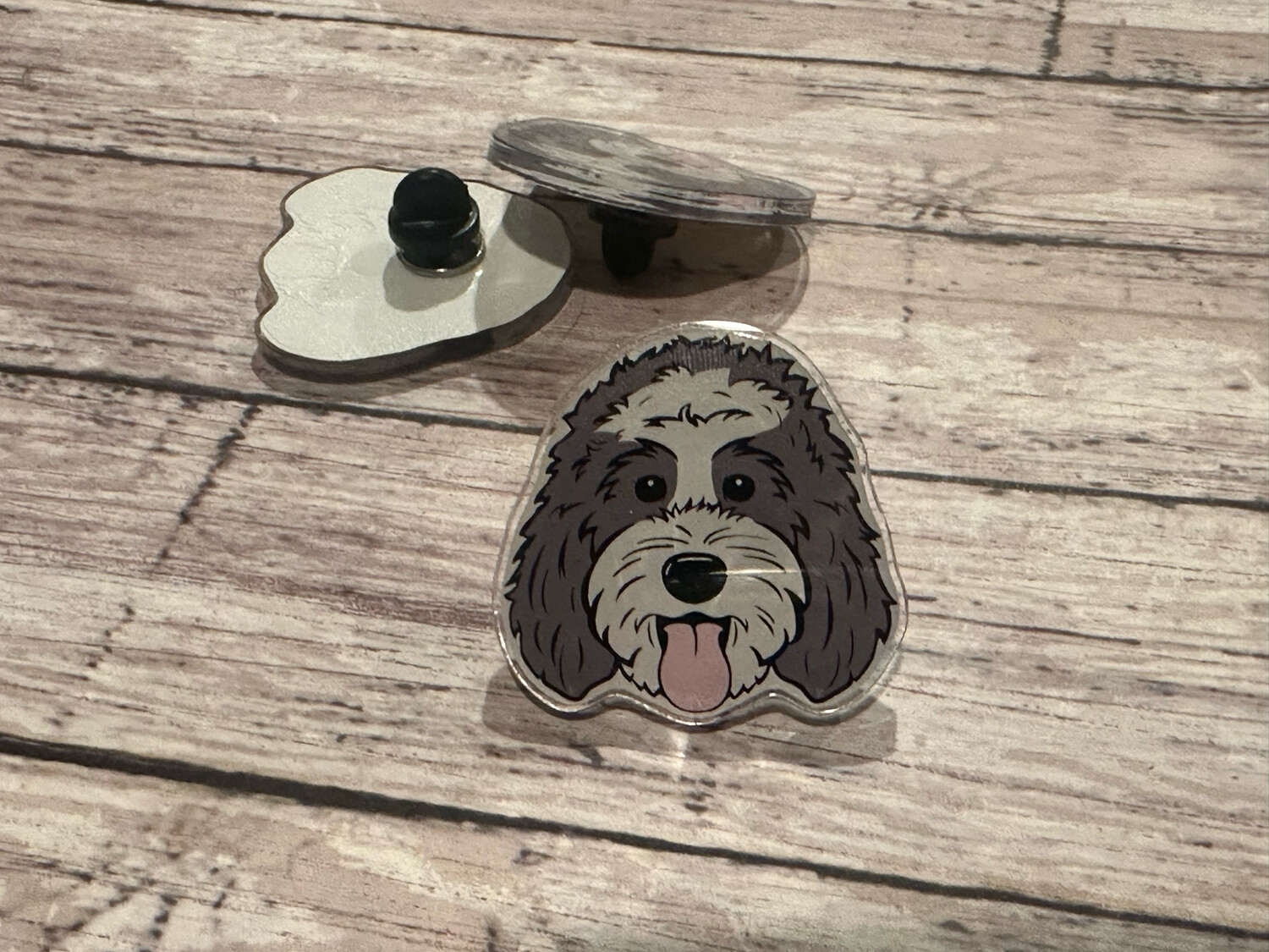 Doodle Pin (#19) | Acrylic | 1.5 inch