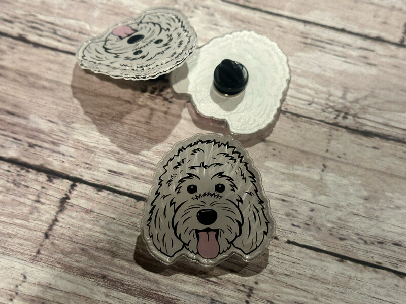 Doodle Pin (#7) | Acrylic | 1.5 inch